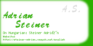 adrian steiner business card